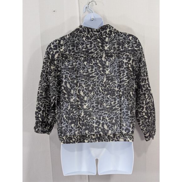 NWOT! NOTATIONS WOMAN! LINEN+! BLACK,TAN SHEER NET JEAN JACKET STYLE TOO! SZ 1X - Picture 6 of 10